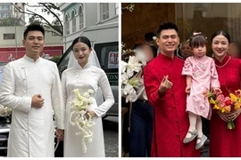 Chồng thiếu gia đi xe sang đón Salim trong lễ ăn hỏi