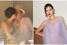 “Siêu mẫu đẹp lạ” Tuyết Lan hôn chồng trong tiệc sinh nhật