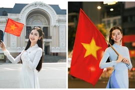 Sao Việt đẹp mê đắm khi diện áo dài mừng đại lễ 30/4