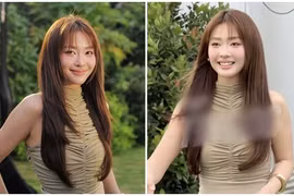 Lộ nhan sắc thật của Khả Ngân qua camera thường