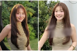 Lộ nhan sắc thật của Khả Ngân qua camera thường