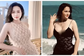 Vẻ gợi cảm hút mắt của vợ ca sĩ Khánh Đơn 