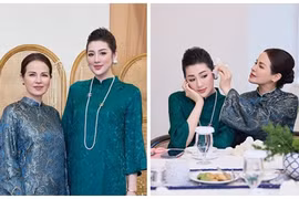 Mẹ đẻ của Á hậu Tú Anh khoe vẻ đẹp quý phái