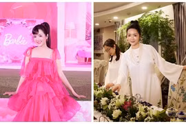 Giáng My đẹp như búp bê, mở nhiều bữa tiệc trong biệt thự