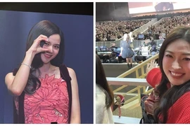 Á hậu Phương Nga nhiệt tình “đu idol” fanmeeting Jisoo