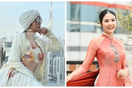  Nhan sắc khi mang bầu của Hoa hậu Ngọc Hân