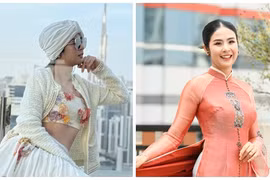  Nhan sắc khi mang bầu của Hoa hậu Ngọc Hân