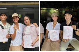 H’hen Niê khoe được bố mẹ dẫn lên phường đăng ký kết hôn