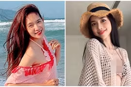 Đinh Ngọc Diệp - Minh Hà đẹp quyến rũ khi đi biển