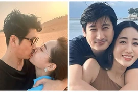 Ảnh tình tứ của Ngọc Quỳnh “Hoa hồng trên ngực trái” bên bạn gái