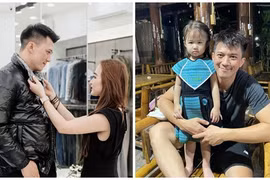 Diễn viên Hà Việt Dũng hạnh phúc bên vợ đẹp con xinh 