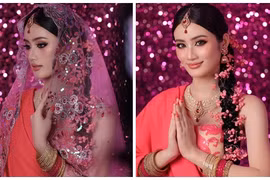 Ý Nhi khoe nhan sắc cuốn hút khi hóa cô gái Ấn Độ