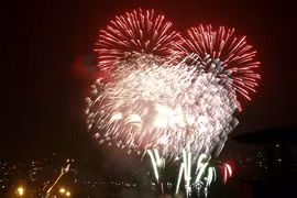 Pháo hoa đêm giao thừa chụp bằng Huawei P9 không thua gì máy ảnh