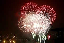 Pháo hoa đêm giao thừa chụp bằng Huawei P9 không thua gì máy ảnh