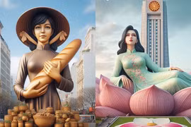 Tượng đài các tỉnh thành được tạo bởi AI, của Nghệ An quá “chất“