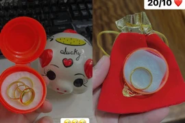 Sơ hở là được chồng tặng vàng, cô gái được chị em xin vía