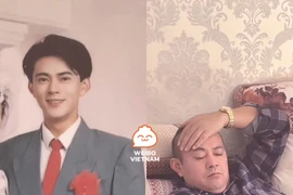 Series “nhan sắc thời trai trẻ của bố'', chấp hết các app chỉnh ảnh