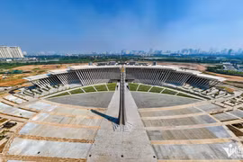 Không gian trưng bày ở Bảo tàng Lịch sử Quân sự sắp khánh thành