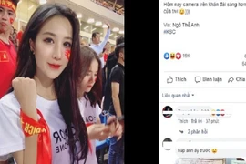 Sự thật gái xinh gây sốt MXH sau trận thắng của đội tuyển Việt Nam