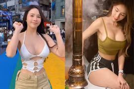 Nữ DJ gợi cảm khiến fan đỏ mặt với màn cởi áo phóng khoáng