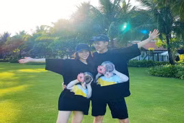 Ái nữ nhà Minh Nhựa vừa sinh xong đã xúng xính đi du lịch