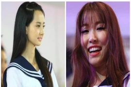 Nữ sinh mặc đồng phục đọ vẻ trong sáng