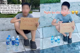 Mẹ cho con trai trải nghiệm mưu sinh để “cai nghiện” điện thoại