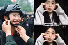 Nhan sắc hot girl diễu binh Điện Biên Phủ sau khi rời quân phục