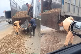 Cảm phục hình ảnh CSGT miệt mài giúp dân