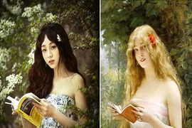 Ngỡ ngàng xem nữ sinh "tự sướng" theo tranh