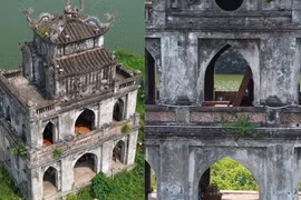 Hé lộ hình ảnh cận cảnh bên trong tháp Rùa hồ Gươm