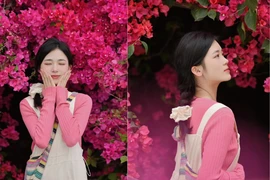 Mê mẩn những tấm ảnh bên hoa giấy của chị em nhìn là yêu