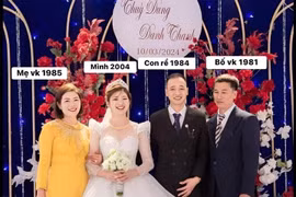 Đám cưới cặp đôi đũa lệch, chàng rể nhiều tuổi hơn cả mẹ vợ