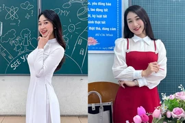 Cô giáo tiểu học xinh nức nở, yêu hot boy U23 Việt Nam