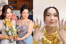 Cô dâu Cần Thơ được mẹ chồng tặng 20 cây vàng