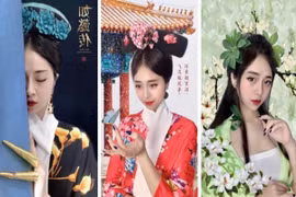 Hô biến thành nhân vật cổ trang, hot girl TikTok bất ngờ nổi tiếng