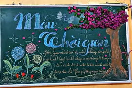 Thể hiện trên chất liệu mới, báo tường mừng ngày 20/11 gây sốt mạng