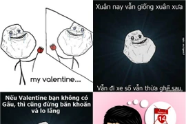 Ảnh chế về Valentine - cơn phẫn nộ của dân FA