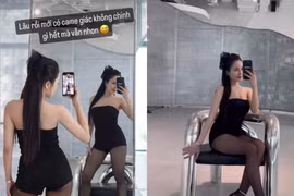 Lâu lâu mới tái xuất, hot girl Trâm Anh khoe tự nhận body “ngon“