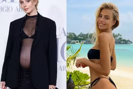 Diện đồ xuyên thấu, vợ của sao Real Madrid khiến fan bỏng mắt