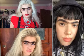 Rùng mình trào lưu lông mày dính liền của gái xinh thế giới