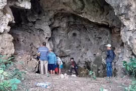 Phát hiện nhiều bộ xương nghi là của người trong hang đá ở Nghệ An
