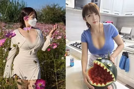 Khoe tài bổ dưa “đỉnh”, hot girl ngực khủng khiến ai cũng trầm trồ