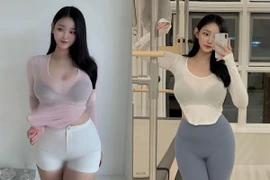 Hot girl mặc đồ bó sát, mỏng dính lộ điểm nhạy cảm phát ngại