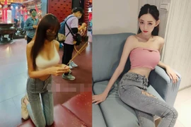 Diện đồ hở hang bất chấp đi chùa, hot girl hứng đủ "gạch đá"