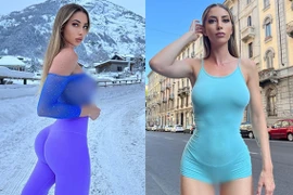 Diện đồ tập xuyên thấu, hot girl lộ điểm nhạy cảm phát ngại