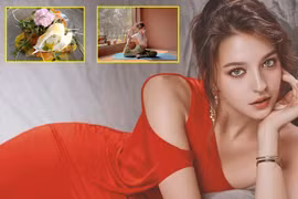 "Tiên nữ Đông Âu" lộ bí quyết thân hình chữ S gợi cảm, mướt mát