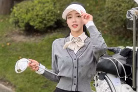 Học “nữ thần sân golf” Hàn chiêu lên đồ ngày Đông 