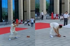 Võ sư khí công biểu diễn sức mạnh, ai ngờ bẽ mặt tột độ