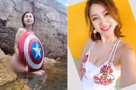 MC Bạch Vân khoe thân hình nóng bỏng dưới tấm khiên